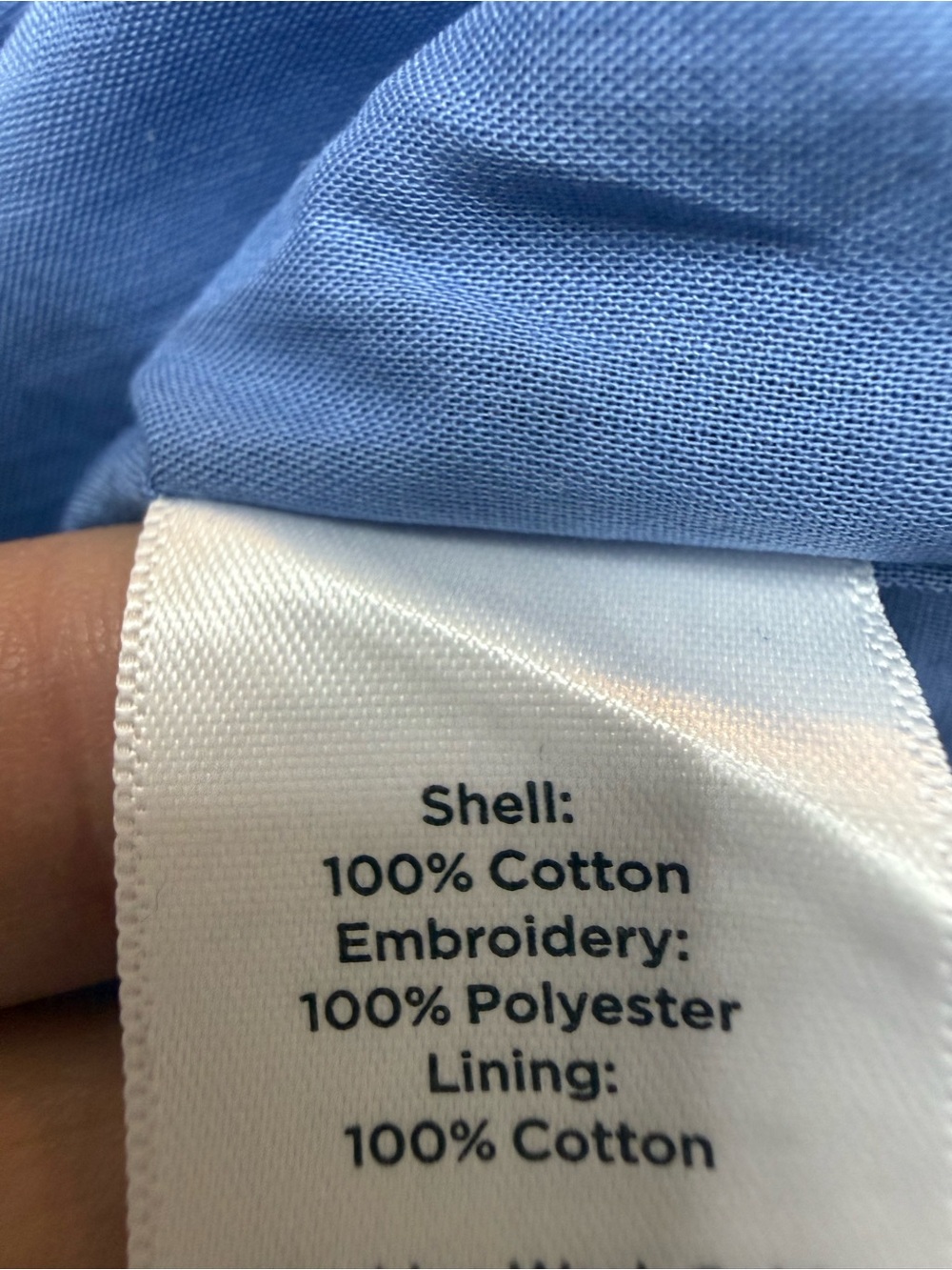 Talbots Blue Eyelet Embroidered Shift Dress size 10P - Picture 10 of 12